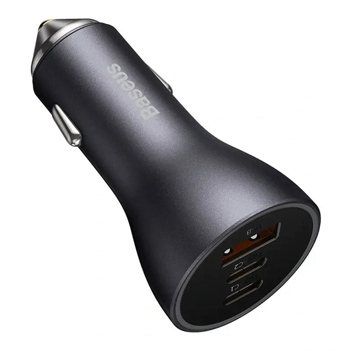Car charger Baseus Golden Contactor Pro 2x USB-C 1x USB 65W (grey) - Car chargers<<<Chargers<<<GSM