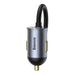 Car charger Baseus Share Together with extension cord 2x USB 2x USB-C 120W (grey) - Car chargers<<<Chargers<<<GSM
