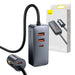 Car charger Baseus Share Together with extension cord 2x USB 2x USB-C 120W (grey) - Car chargers<<<Chargers<<<GSM