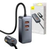 Car charger Baseus Share Together with extension cord 2x USB 2x USB-C 120W (grey) - Car chargers<<<Chargers<<<GSM