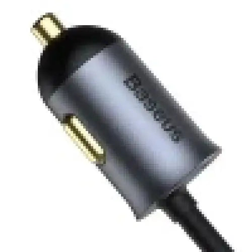 Car charger Baseus Share Together with extension cord 3x USB USB-C 120W (grey) - Car chargers<<<Chargers<<<GSM