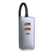 Car charger Baseus Share Together with extension cord 3x USB USB-C 120W (grey) - Car chargers<<<Chargers<<<GSM