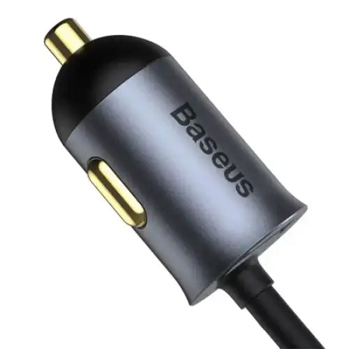 Car charger Baseus Share Together with extension cord 3x USB USB-C 120W (grey) - Car chargers<<<Chargers<<<GSM