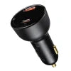 Car charger Baseus Superme USB USB-C 100W + USB-C cable (black) - Car chargers<<<Chargers<<<GSM