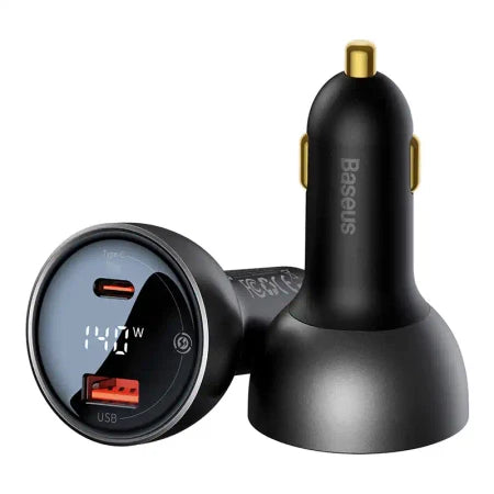 Car charger Baseus Superme USB USB-C 140W (black) - Car chargers<<<Chargers<<<GSM Accessories<<<InnproXML&&&Cell phone