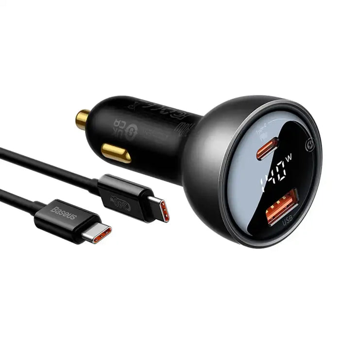 Car charger Baseus Superme USB USB-C 140W (black) - Car chargers<<<Chargers<<<GSM Accessories<<<InnproXML&&&Cell phone