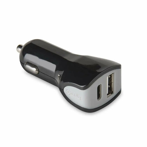 Car Charger Celly Black 17 W - Електроника Телефони и таблети<<<Компютри| Електроника<<<BigBuy&&&USB зарядни и