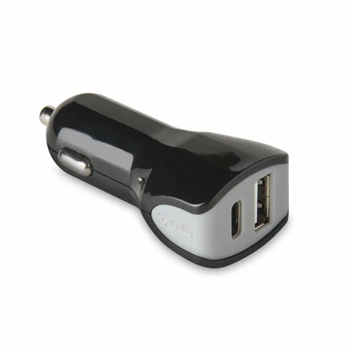 Car Charger Celly Black 17 W - Електроника Телефони и таблети<<<Компютри| Електроника<<<BigBuy&&&USB зарядни и