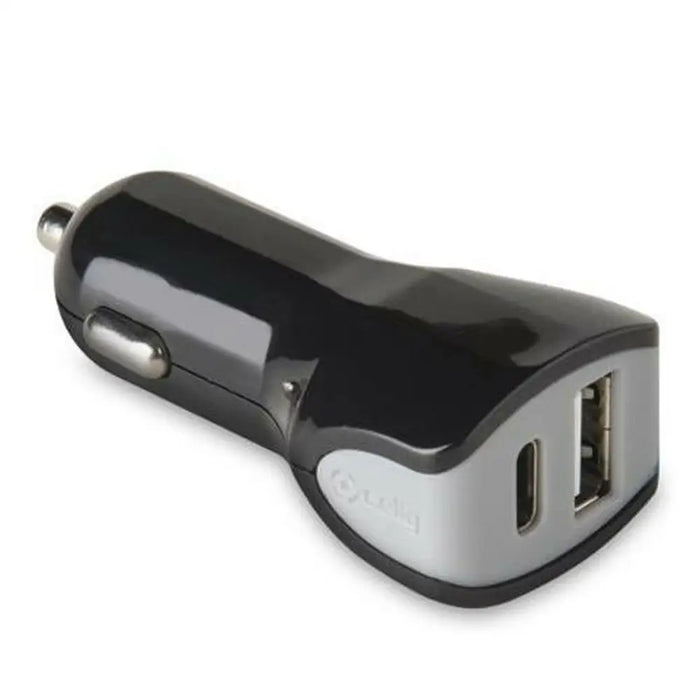 Car Charger Celly Black 17 W - Електроника Телефони и таблети<<<Компютри| Електроника<<<BigBuy&&&USB зарядни и