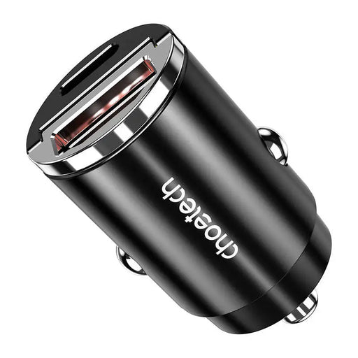 Car Charger Choetech TC0006 1x USB-A 1x USB-C 30W PD 3.0 (black) - Car chargers<<<Chargers<<<GSM Accessories<<<InnproXML