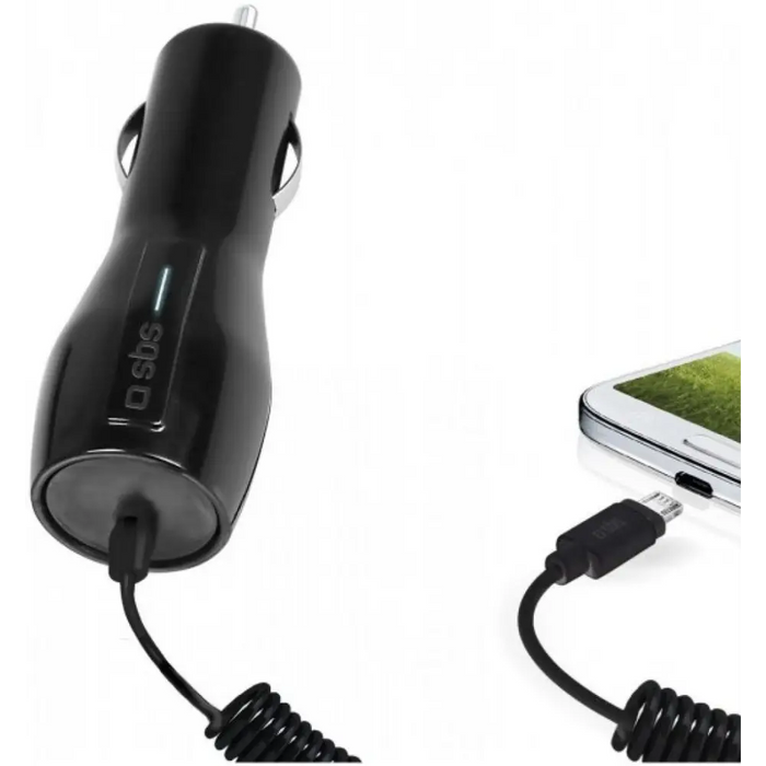 Car charger SBS Car charger 1000 mAh with cable micro USB TECARMICRO1A - Аксесоари за