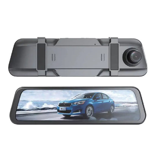 Car DVR911 Mirror Video Recorder Full HD G-sensor with Rear View Camera - Gray - Photo accessories<<<HurtelXML