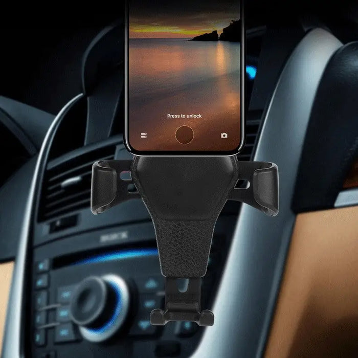 Car Holder H01 Black gravity car holder for the ventilation grille - Cell phone holders<<<HurtelXML