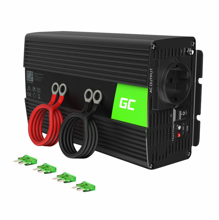 Car inverter voltage converter Green Cell INV08 12V to 230V 1000W/2000W modified sine wave - Other<<<IT