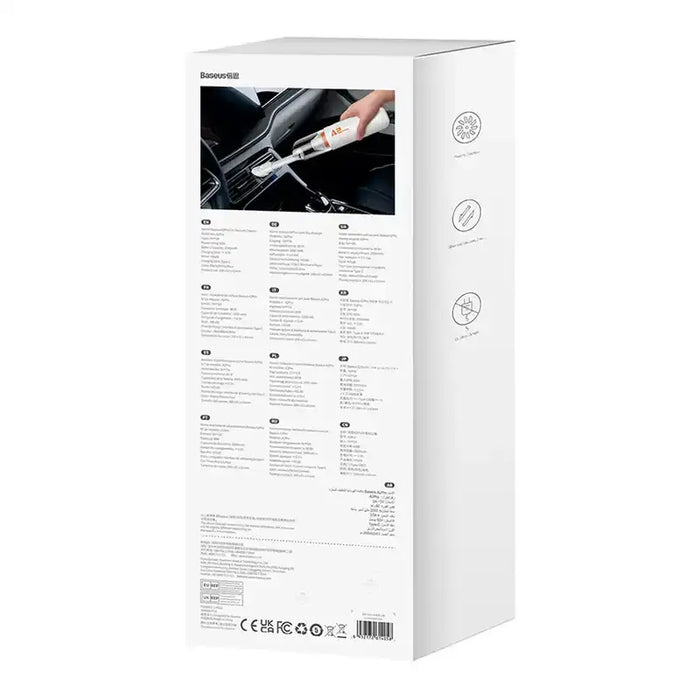 Car vacuum cleaner 6000Pa 80W Baseus A2Pro - white - Car vacuum cleaners<<<Washing and cleaning<<<Car