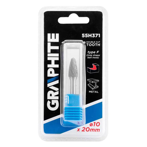 CARBIDE ROUND MILLER FOR METAL 10X20 MM GRAPHITE 55H371 - Метални четки<<<Консумативи за