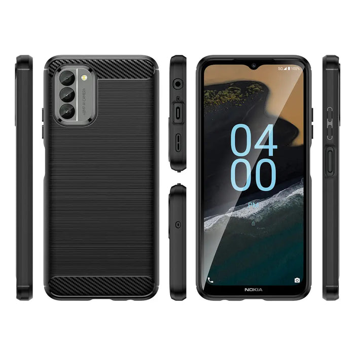 Carbon Case cover for Nokia G400 flexible silicone carbon cover black - Cell phone cases and covers<<<HurtelXML