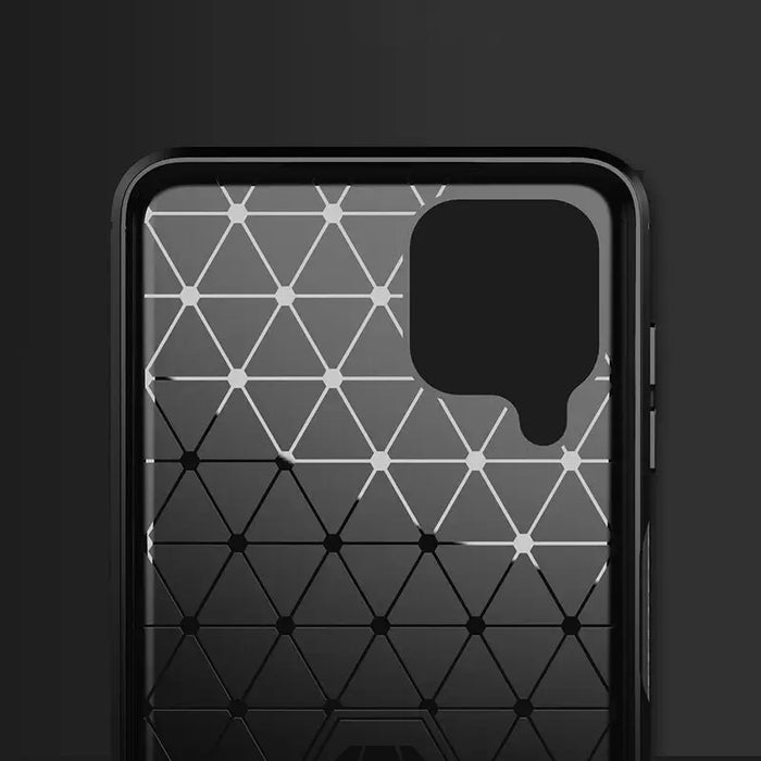 Carbon Case Flexible Cover TPU Case for Samsung Galaxy A22 4G black - Cell phone cases and covers<<<HurtelXML