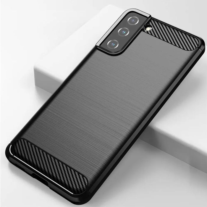 Carbon Case Flexible Cover TPU Case for Samsung Galaxy S21+ 5G (S21 Plus 5G) black - Cell phone cases