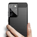 Carbon Case Flexible Cover TPU Case for Samsung Galaxy S21 Ultra 5G black - Cell phone cases and covers<<<HurtelXML