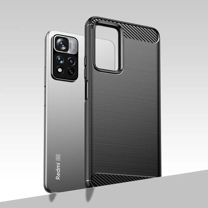 Carbon Case flexible case cover Xiaomi Redmi Note 11 Pro+ 5G (China) / 11 Pro 5G (China) / Mi11i HyperCharge / Poco X4