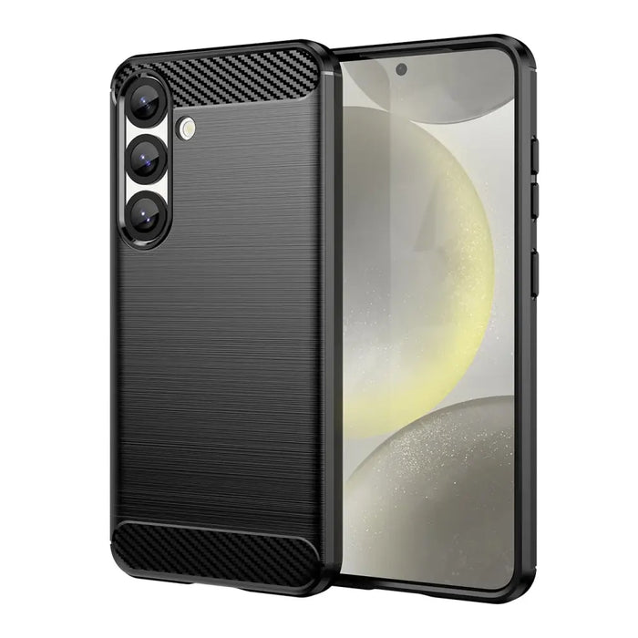 Carbon Case Flexible Silicone for Samsung Galaxy M06 5G - Black - Cell phone cases and covers<<<HurtelXML