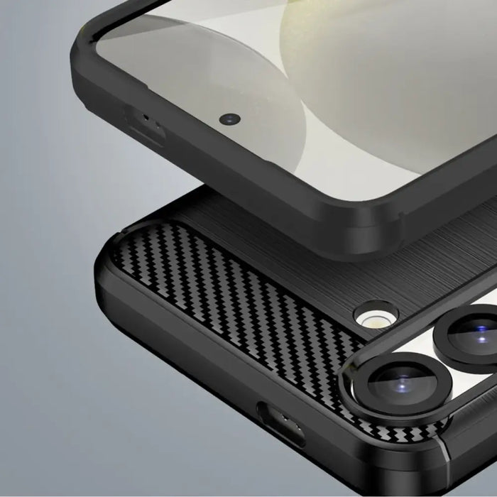 Carbon Case Flexible Silicone for Xiaomi 15 Ultra - Black - Cell phone cases and covers<<<HurtelXML