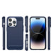 Carbon Case for iPhone 14 Pro Max flexible gel back cover blue - Cell phone cases and covers<<<HurtelXML