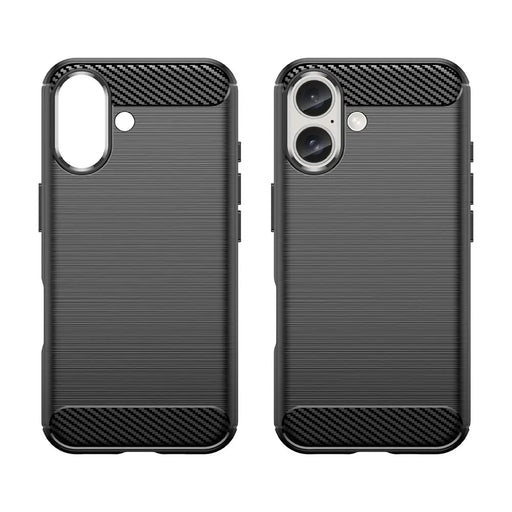 Carbon Case for iPhone 16 Plus Silicone Case - Black - Cell phone cases and covers<<<HurtelXML