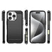 Carbon Case for iPhone 16 Pro Max Silicone Case - Black - Cell phone cases and covers<<<HurtelXML