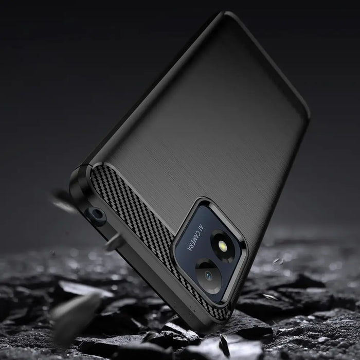 Carbon Case for Motorola Moto E13 flexible silicone carbon cover black - Cell phone cases and covers<<<HurtelXML