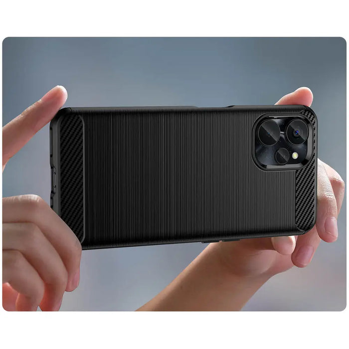 Carbon Case for Realme 10 5G / Realme 9i 5G Flexible Silicone Carbon Cover Black - Cell phone cases