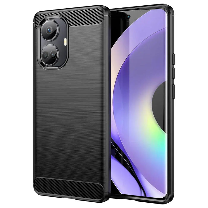 Carbon Case case for Realme 10 Pro flexible silicone carbon cover black - Cell phone cases and covers<<<HurtelXML