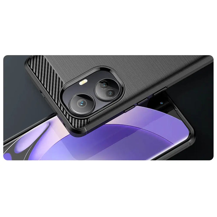 Carbon Case case for Realme 10 Pro+ flexible silicone carbon cover black - Cell phone cases and covers<<<HurtelXML