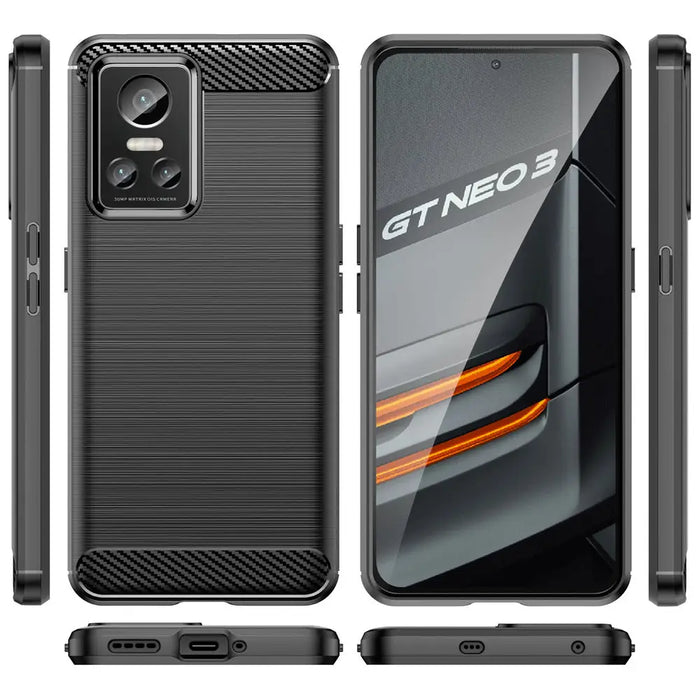 Carbon Case case for Realme GT Neo 3 flexible silicone carbon cover black - Cell phone cases and covers<<<HurtelXML
