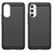 Carbon Case case for Samsung Galaxy A34 5G flexible silicone carbon cover black - Cell phone cases
