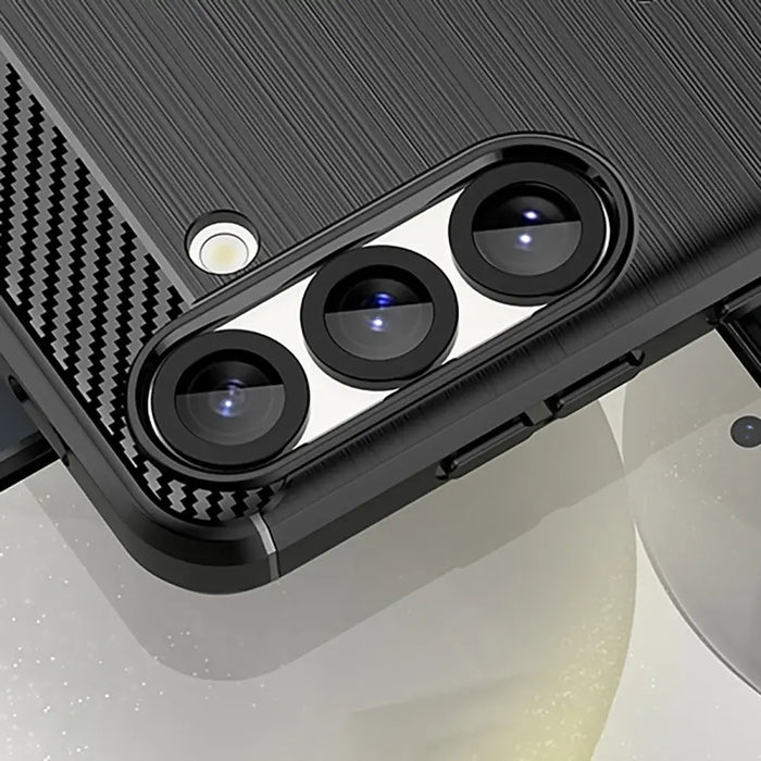 Carbon Case for Samsung Galaxy S25 Edge - Black - Cell phone cases and covers<<<HurtelXML