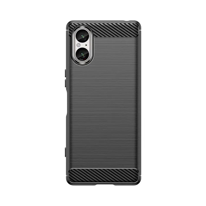 Carbon Case for Sony Xperia 5 V - black - Cell phone cases and covers<<<HurtelXML