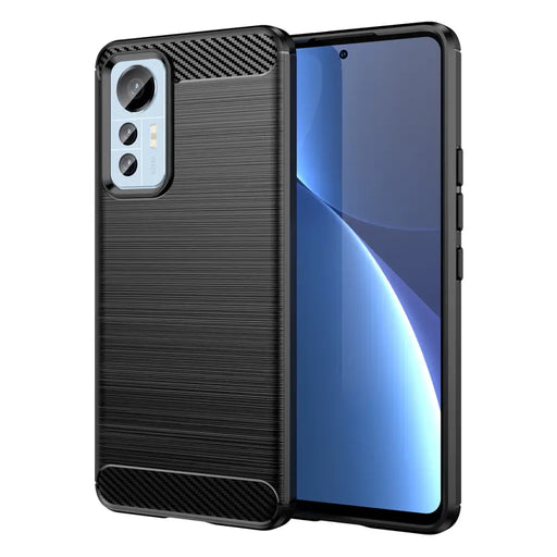 Carbon Case case for Xiaomi 12 Lite flexible silicone carbon cover black - Cell phone cases and covers<<<HurtelXML