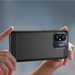 Carbon Case for Xiaomi Redmi 11A / Poco C55 / Redmi 12C Flexible Silicone Carbon Cover Black - Cell phone cases