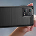 Carbon Case case for Xiaomi Redmi Note 12 Pro+ flexible silicone carbon cover black - Cell phone cases