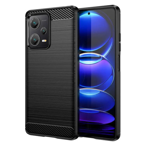 Carbon Case case for Xiaomi Redmi Note 12 Pro+ flexible silicone carbon cover black - Cell phone cases