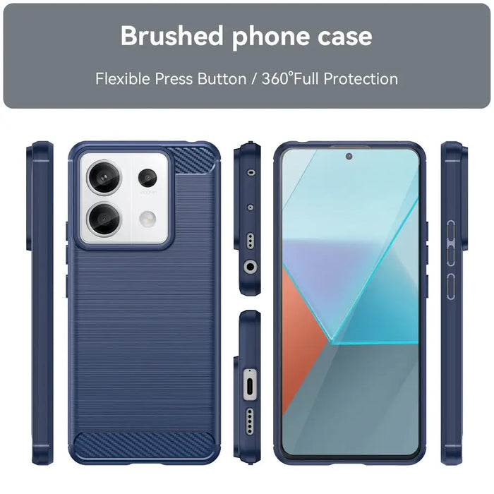 Carbon Case for Xiaomi Redmi Note 13 Pro - blue - Cell phone cases and covers<<<HurtelXML