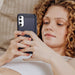 Carbon Case калъф за Samsung Galaxy A54 5G гъвкав силиконов карбоново покритие син - Cell phone cases