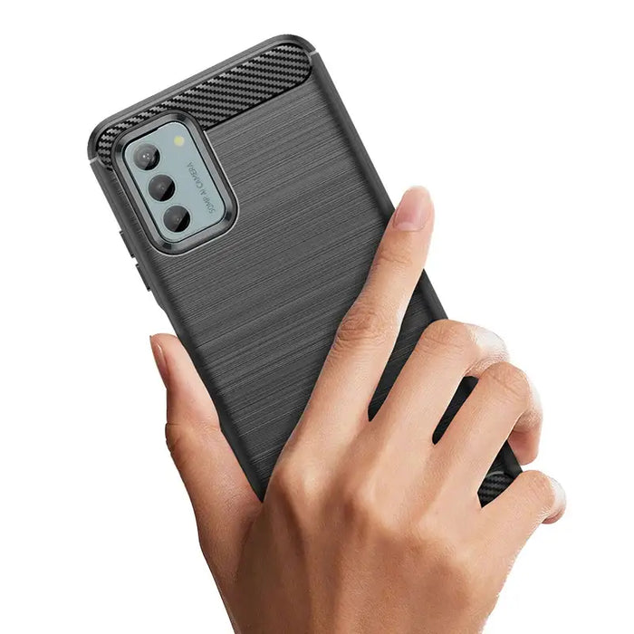 Carbon Case silicone case for Nokia G22/Nokia G42 - black - Cell phone cases and covers<<<HurtelXML