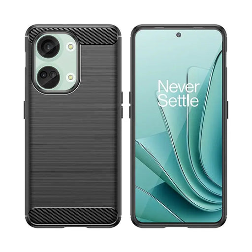 Carbon Case silicone case for OnePlus Ace 2V/OnePlus Nord 3 - black - Cell phone cases and covers<<<HurtelXML