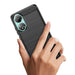 Carbon Case silicone case for Oppo A78 4G - black - Cell phone cases and covers<<<HurtelXML