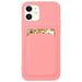 Card Case silicone case wallet with card pocket for Samsung Galaxy S22+ (S22 Plus) pink - Cell phone cases