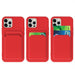 Card Case silicone case wallet with card pocket for Samsung Galaxy S22+ (S22 Plus) pink - Cell phone cases