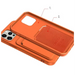 Card Case Silicone Wallet Case with Card Slot Documents for iPhone 13 Pro Max Orange - Cell phone cases